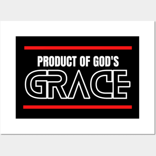 Product Of God's Grace | Christian Typography Posters and Art